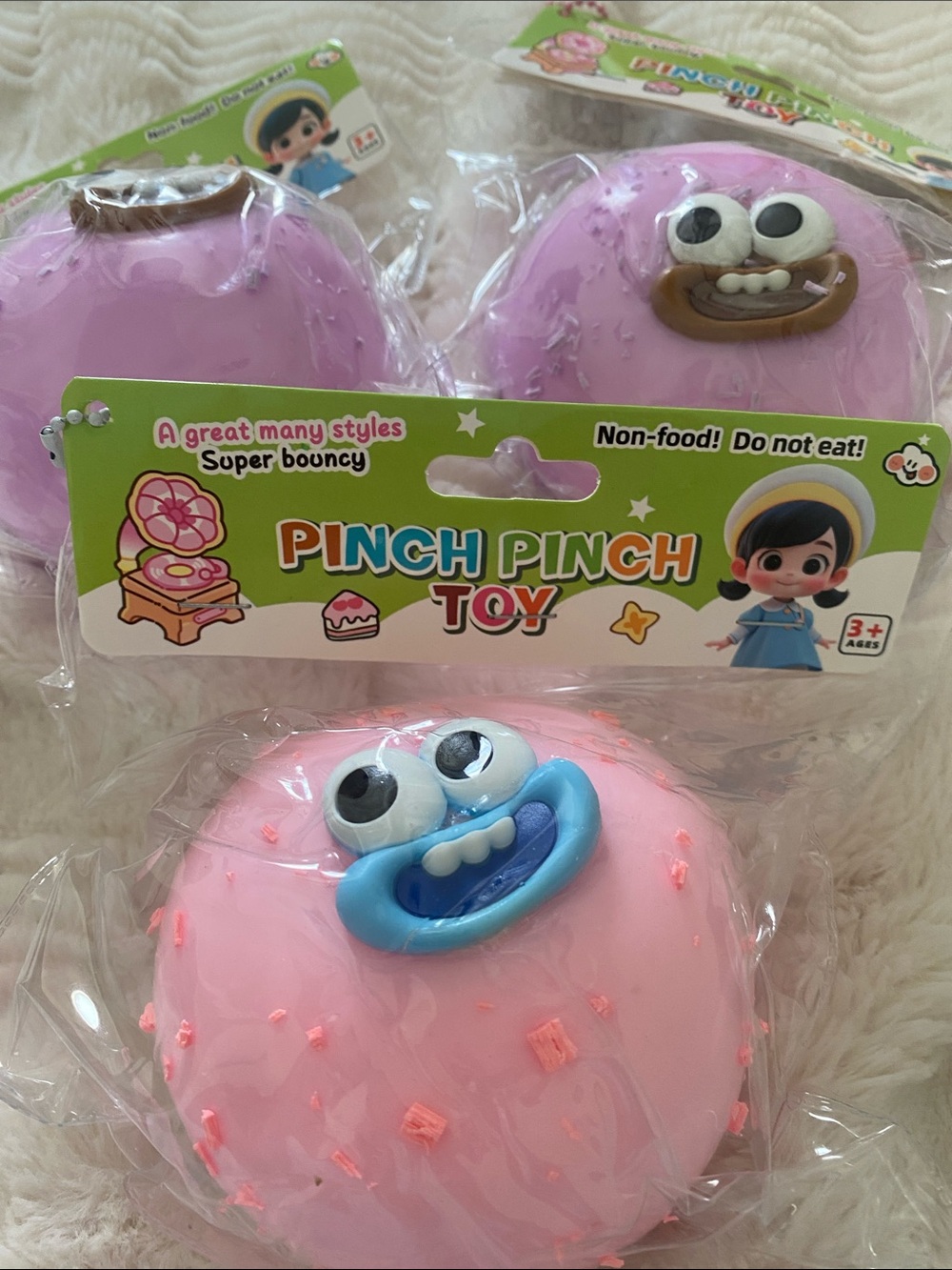 Squishy Ball - Pink & Purple glitter